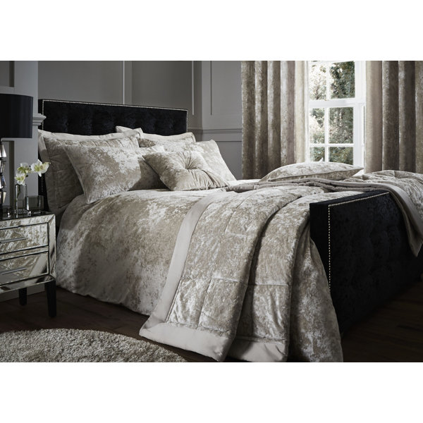Catherine Lansfield Crushed Velvet Bedspread & Reviews Wayfair.co.uk